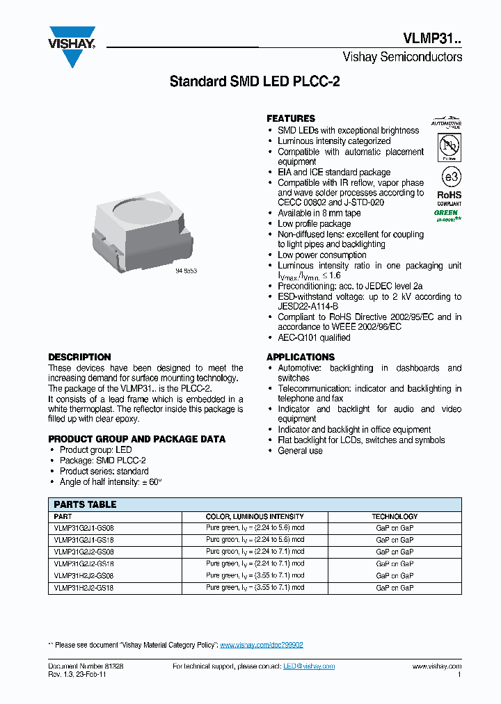 VLMP31G2J2-GS08_3848341.PDF Datasheet
