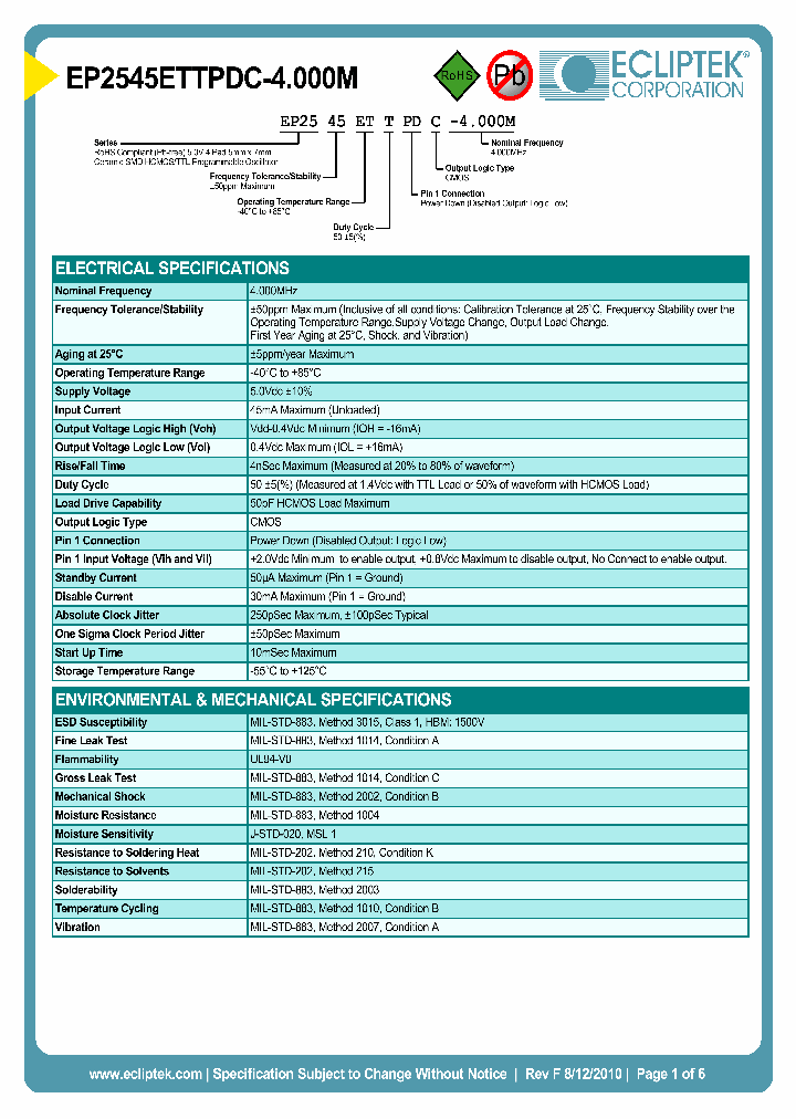 EP2545ETTPDC-4000M_3856583.PDF Datasheet