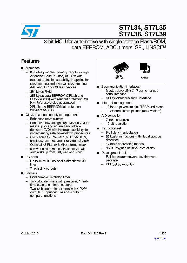 ST7L38MAXXXRS_3906872.PDF Datasheet