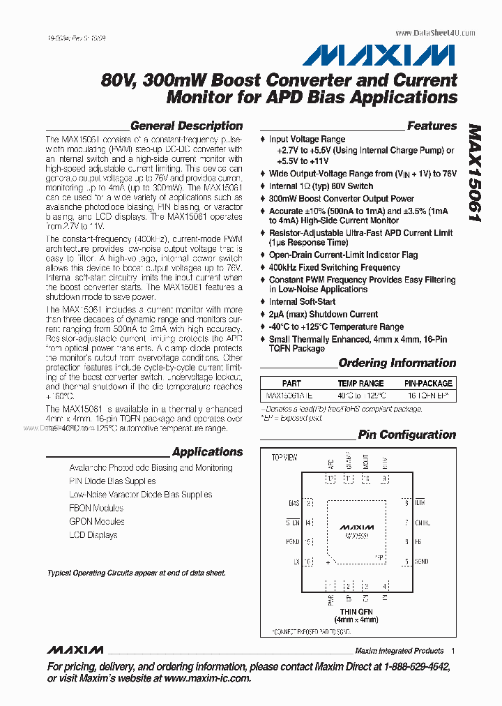 MAX15061_4170818.PDF Datasheet