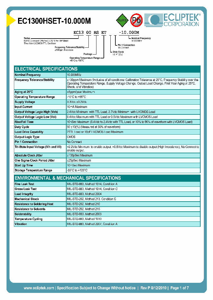 EC1300HSET-10000M_4065642.PDF Datasheet