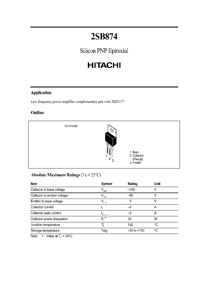 2SB874B_4169134.PDF Datasheet