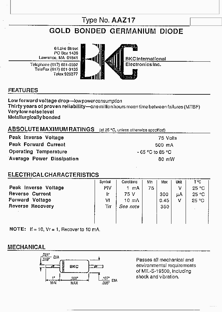 AAZ17_4264184.PDF Datasheet