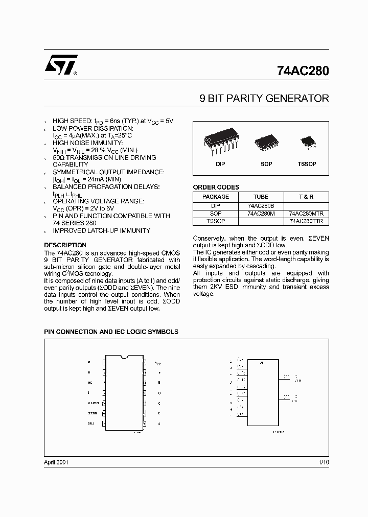 74AC280B_4378172.PDF Datasheet