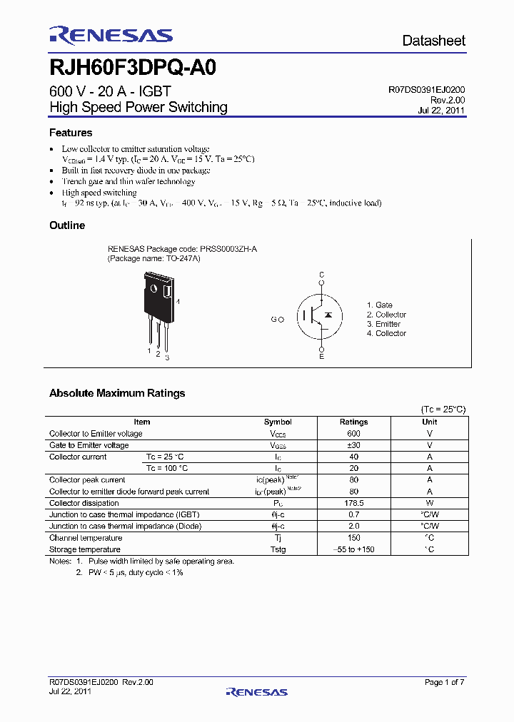 RJH60F3DPQ-A0_4419431.PDF Datasheet