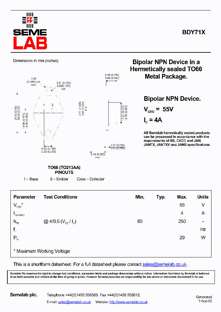 BDY71X_4515452.PDF Datasheet