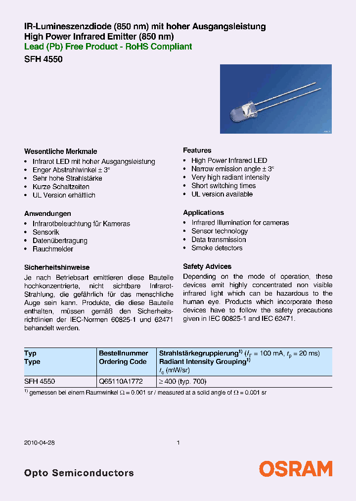 SFH4550_4590078.PDF Datasheet