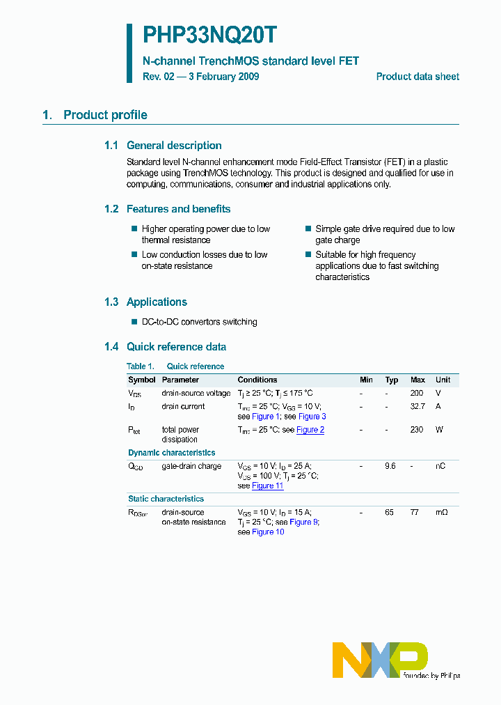 PHP33NQ20T_4596488.PDF Datasheet