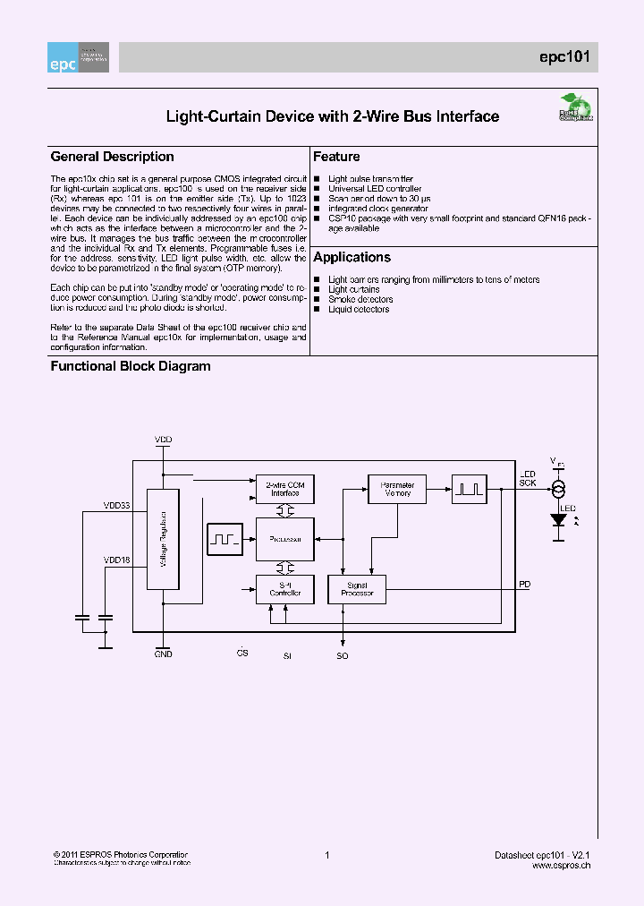 EPC101_4597866.PDF Datasheet