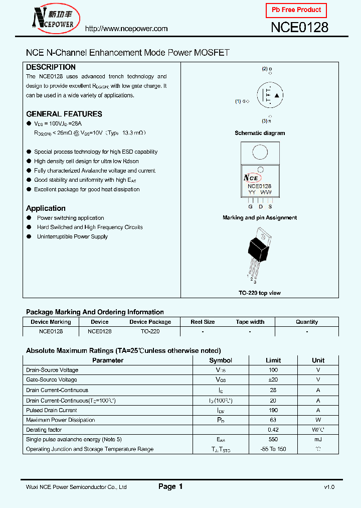 NCE0128_4615257.PDF Datasheet