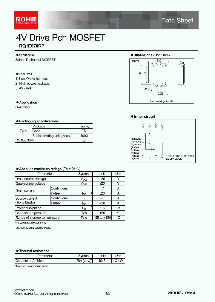 RQ1E070RP_4721242.PDF Datasheet