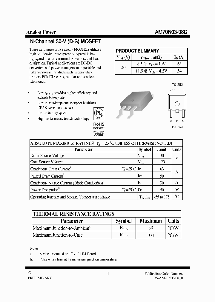 AM70N03-08D_4724817.PDF Datasheet