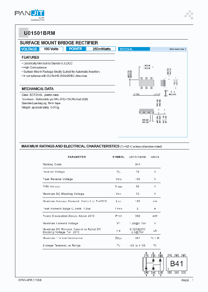 U01501BRM_4826442.PDF Datasheet