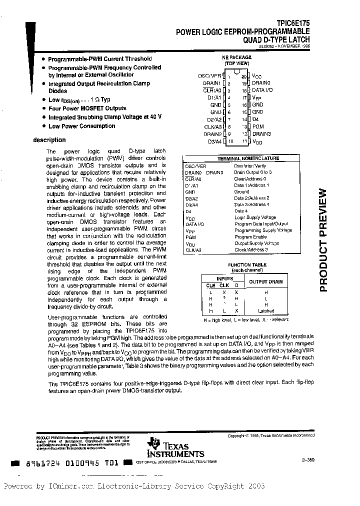 TPIC6E175NE_5062111.PDF Datasheet