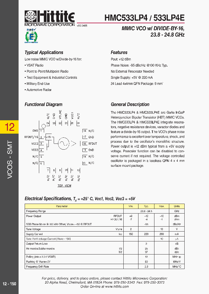 HMC533LP409_5346224.PDF Datasheet