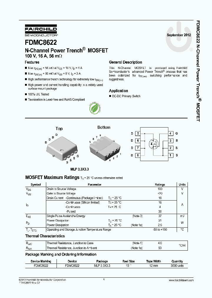 FDMC8622_5369224.PDF Datasheet