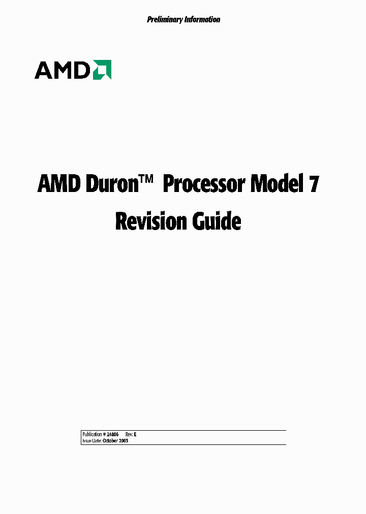 AMDDURON_5388590.PDF Datasheet