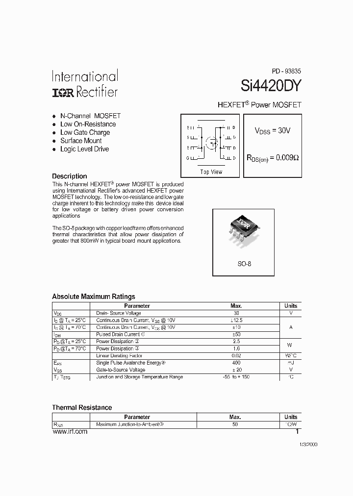 SI4420DYTR_5466975.PDF Datasheet