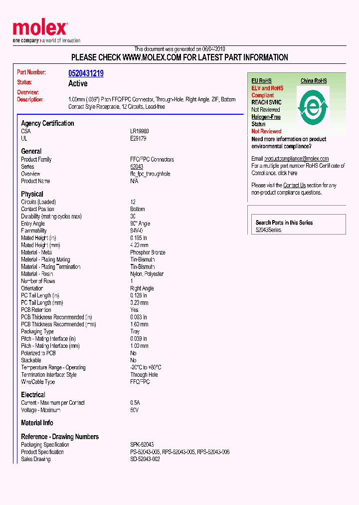 52043-1219_5542546.PDF Datasheet