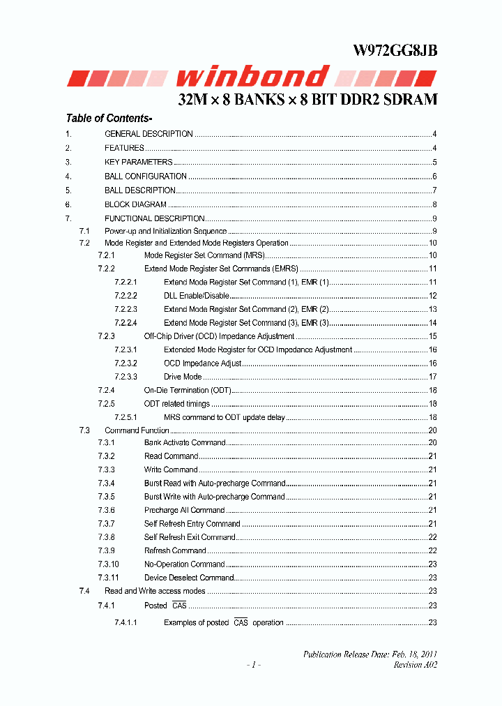 W972GG8JB_5584250.PDF Datasheet