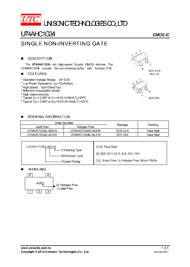 U74AHC1G34L-AL5-R_5651171.PDF Datasheet