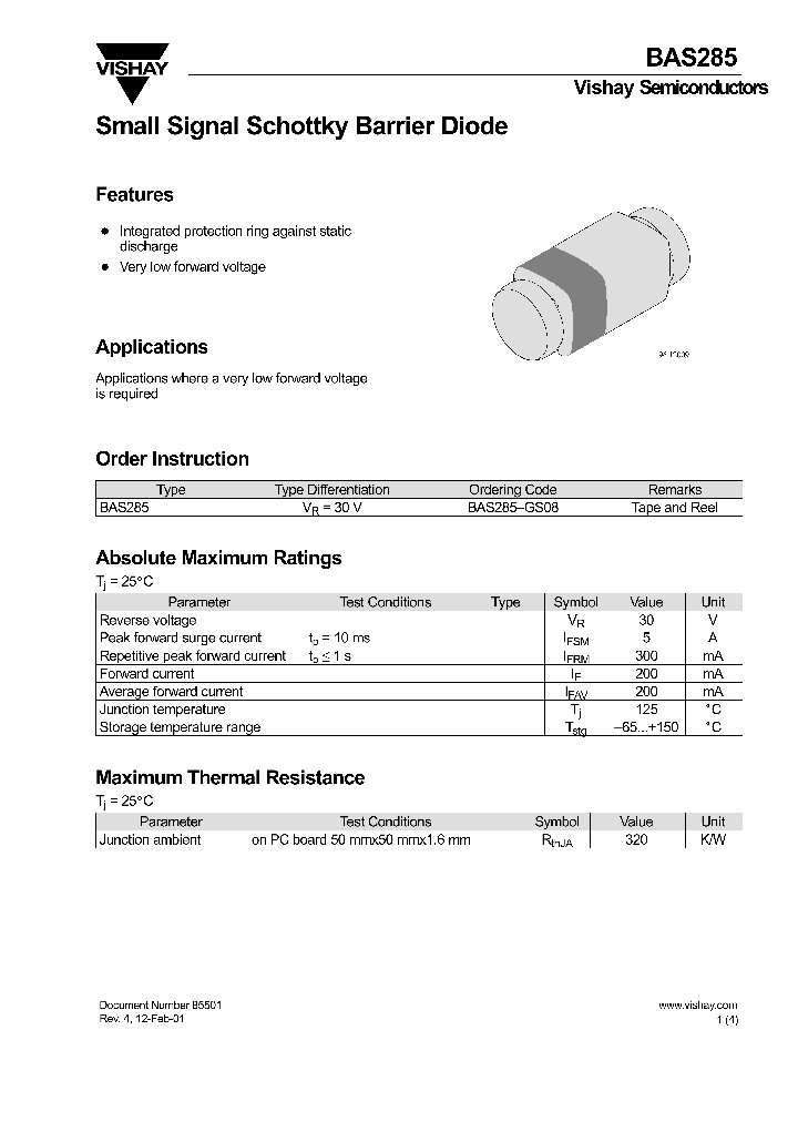 BAS285_5726365.PDF Datasheet