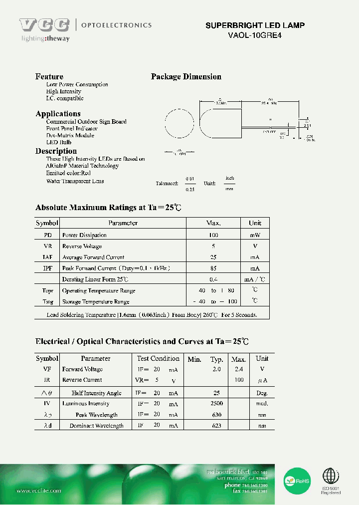 VAOL-10GRE4_5822483.PDF Datasheet