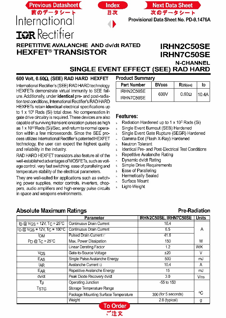 IRHN7C50SE_5836994.PDF Datasheet