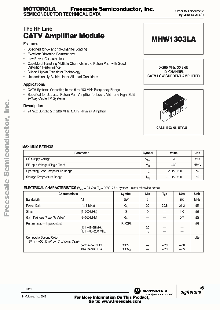 MHW1303LA_5881988.PDF Datasheet