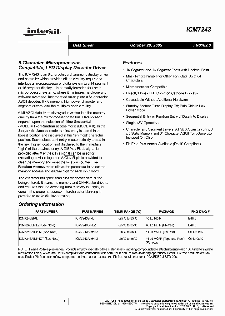 ICM7243AIM44ZT_5953394.PDF Datasheet