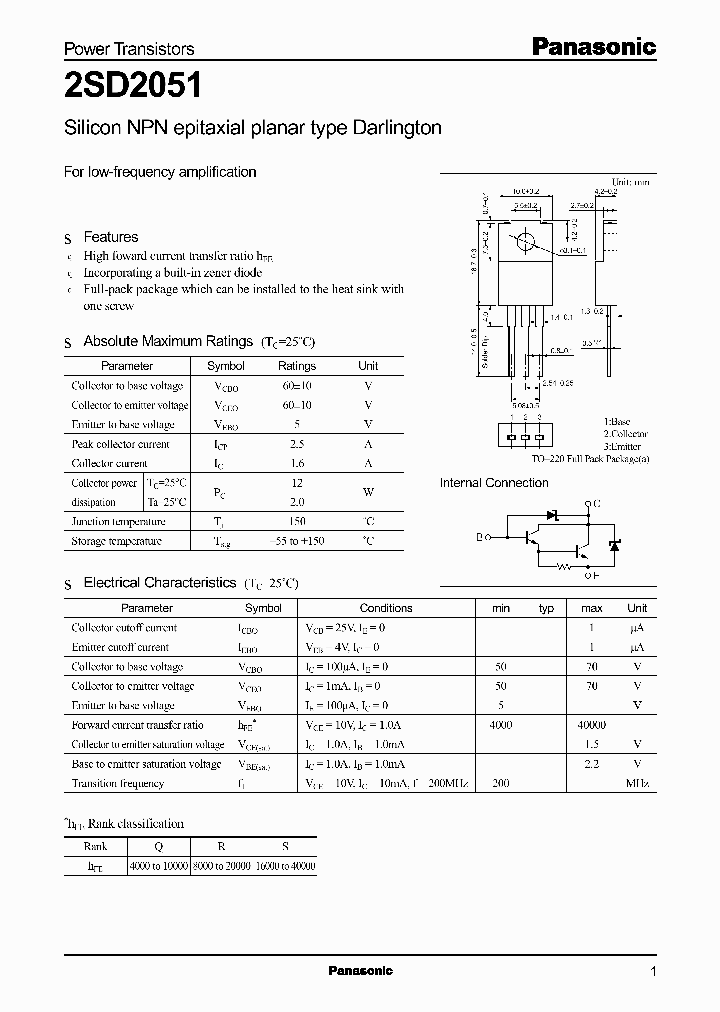 2SD2051S_6154657.PDF Datasheet