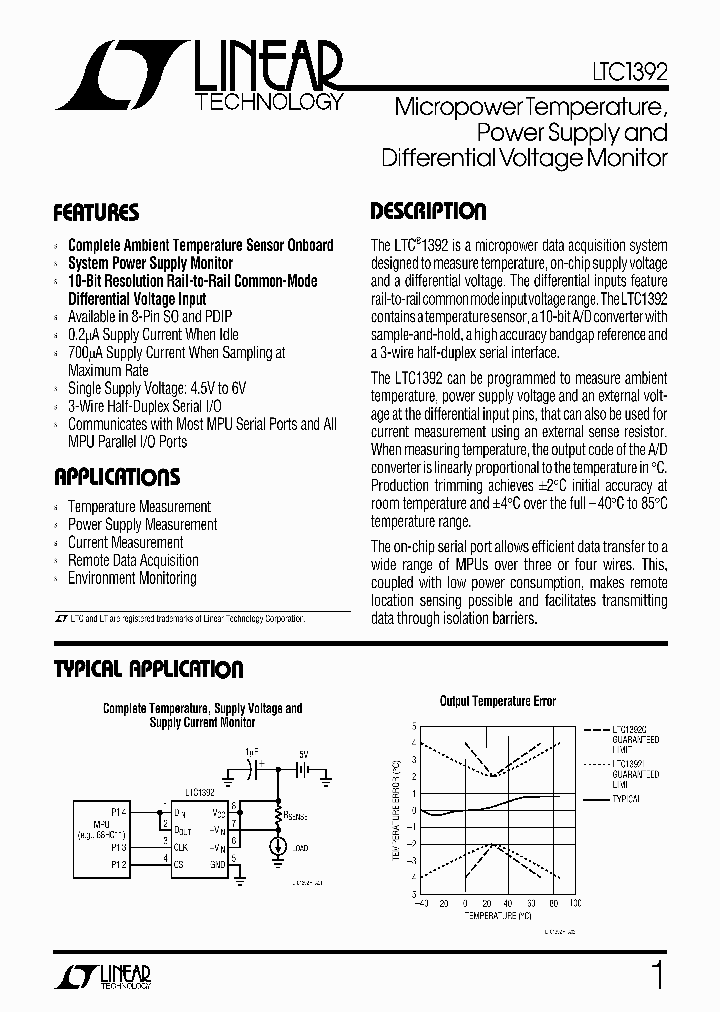 LTC1392CS8PBF_6249074.PDF Datasheet