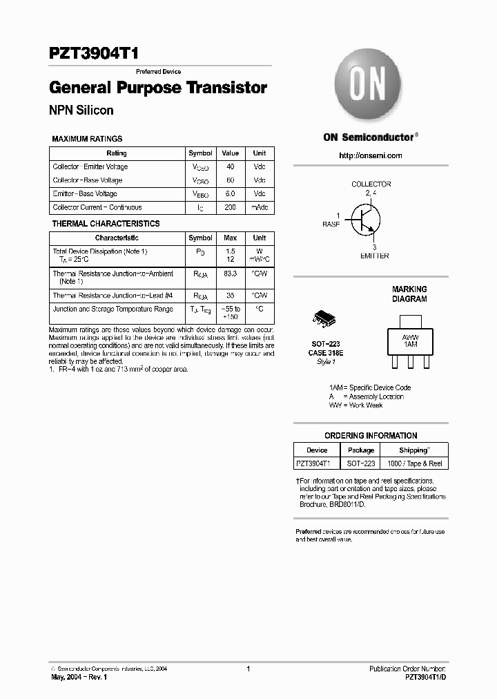 PZ3904_6364508.PDF Datasheet