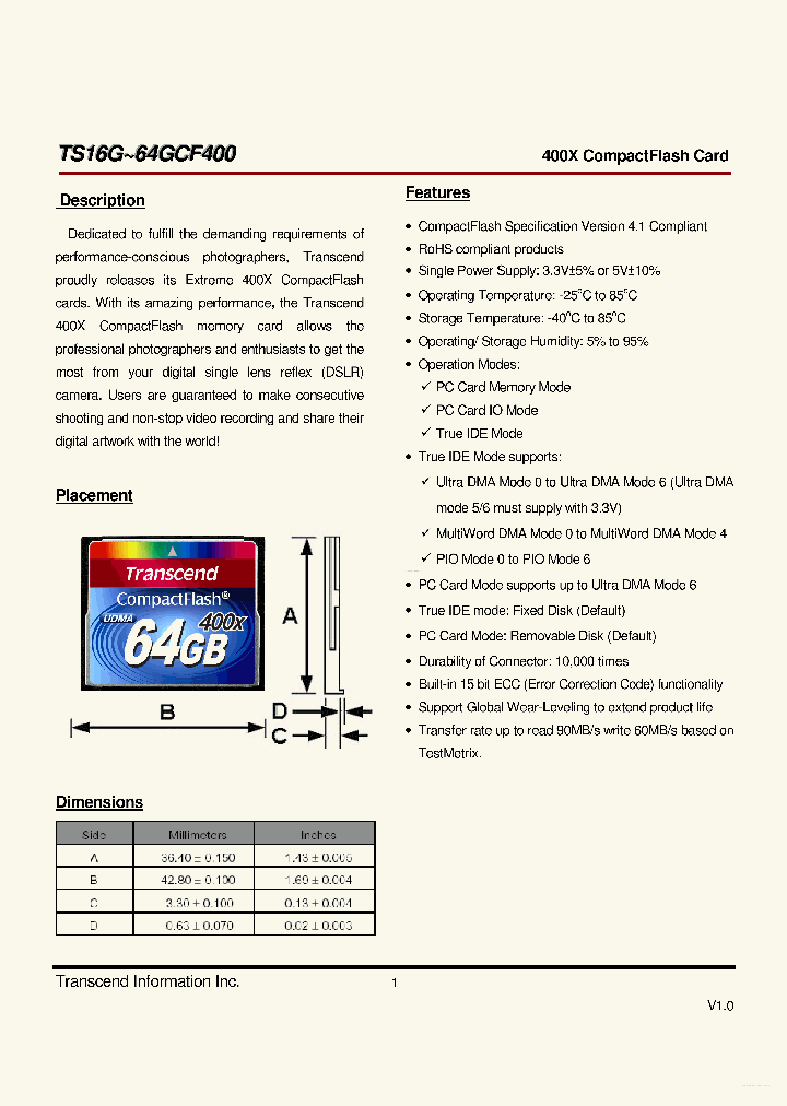 TS32GCF400_6379995.PDF Datasheet