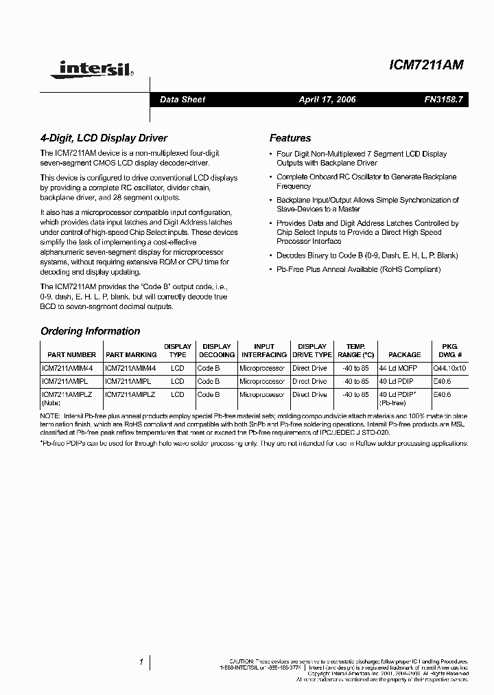 ICM7211AMLPLZ_6434748.PDF Datasheet