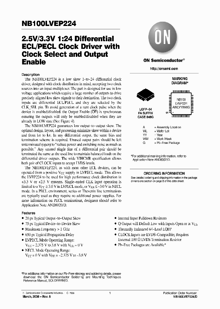 NB100LVEP224FAG_6473592.PDF Datasheet