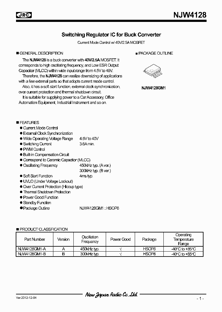 NJW4128_6591282.PDF Datasheet