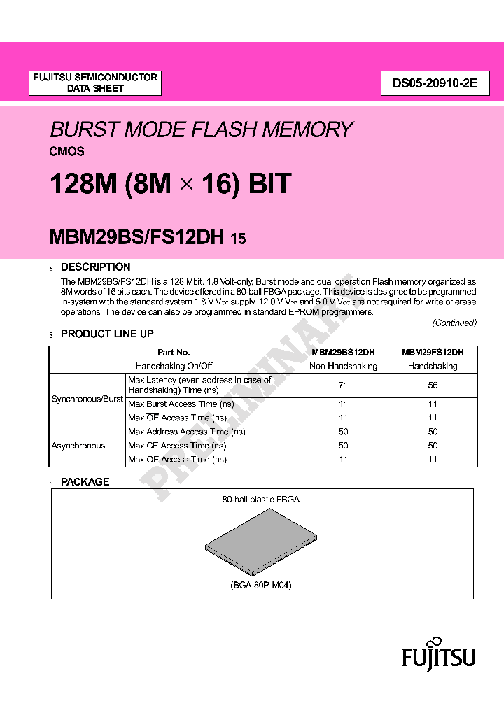 MBM29FS12DH15PBT_6659669.PDF Datasheet