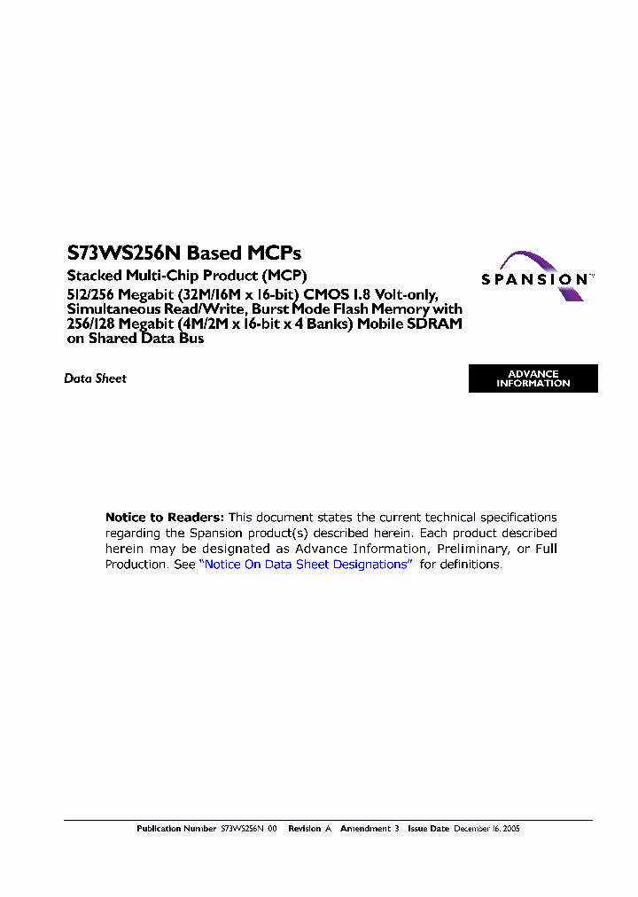 S73WS256ND0BAWA72_6683846.PDF Datasheet