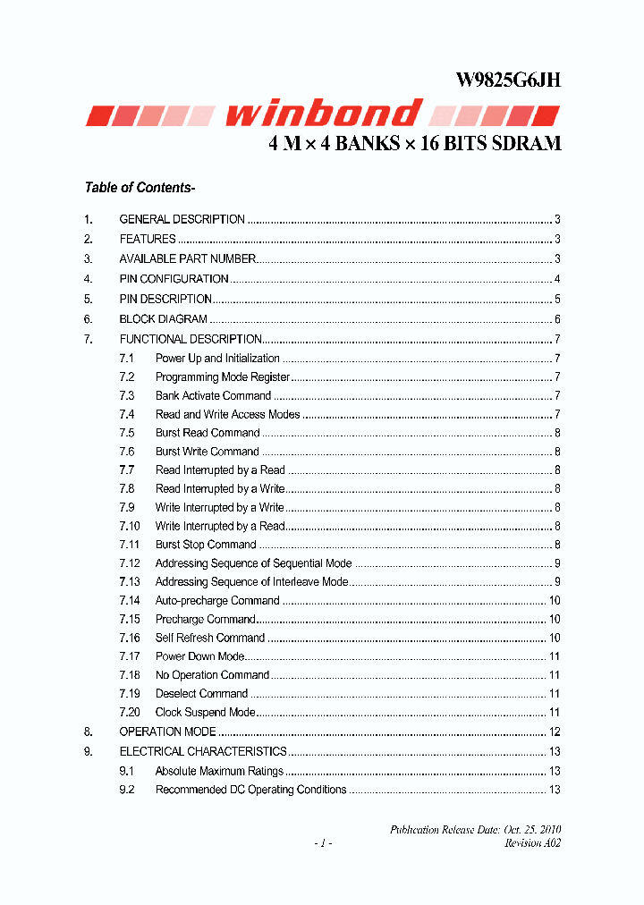 W9825G6JH-6_6787288.PDF Datasheet