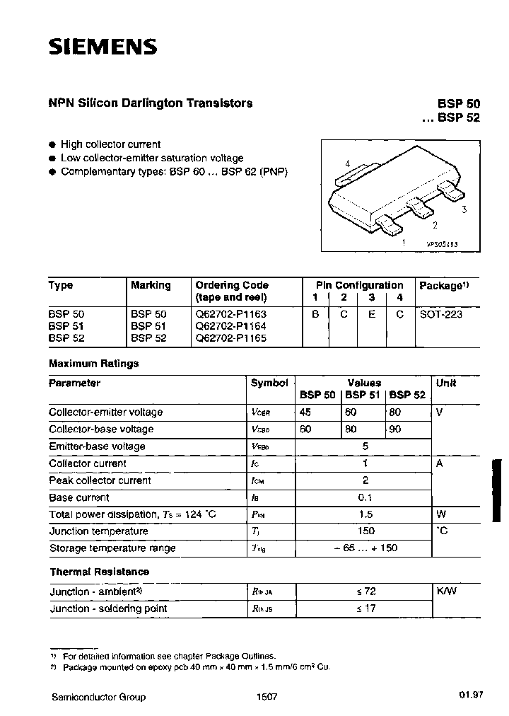 BSP52E6327_6816928.PDF Datasheet