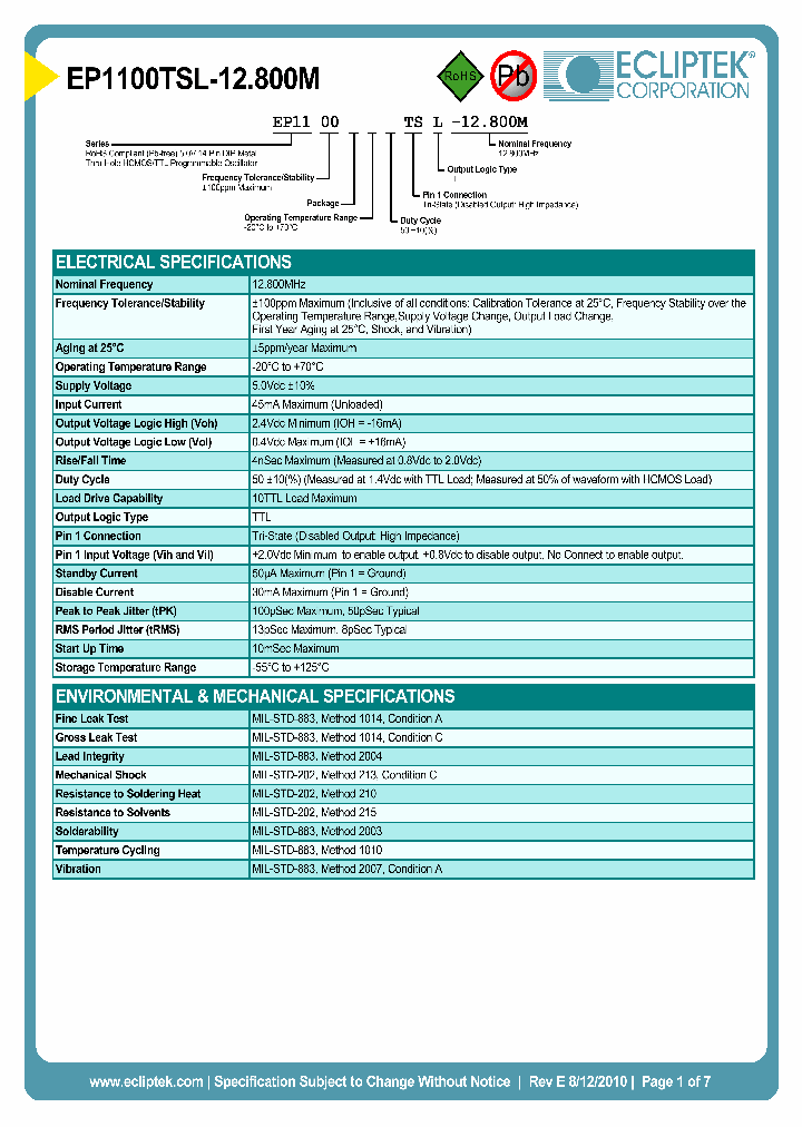 EP1100TSL-12800M_6825892.PDF Datasheet