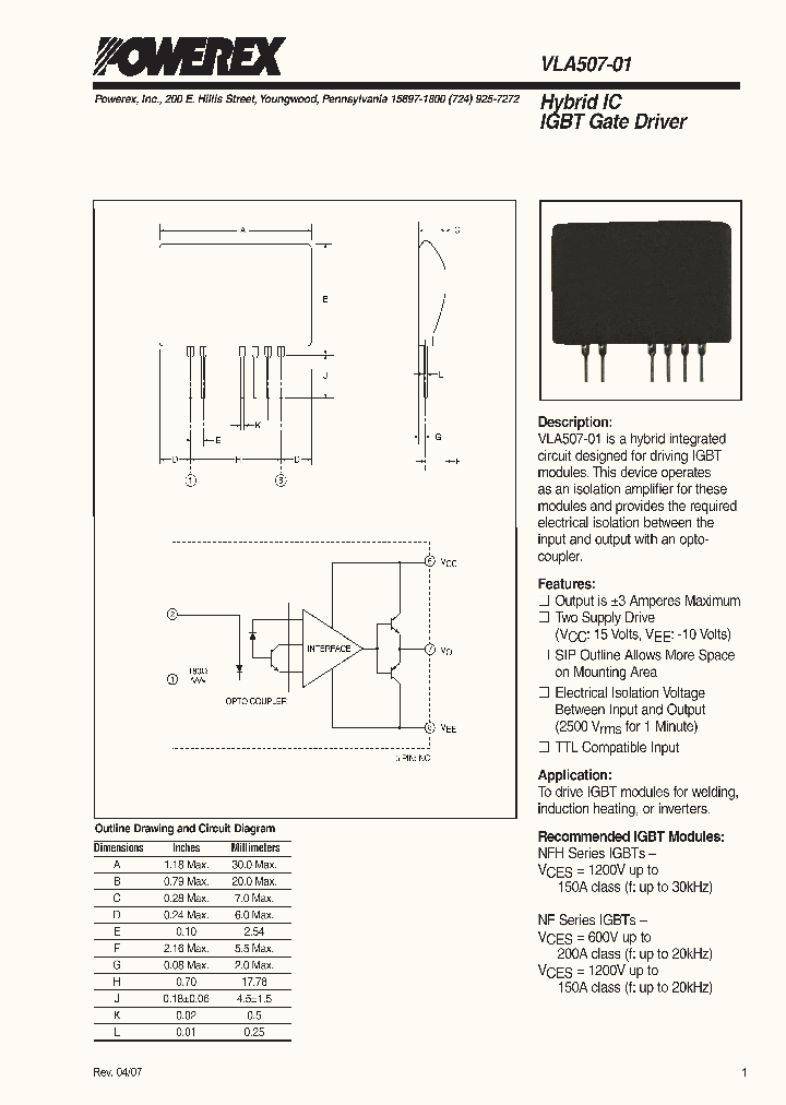 VLA507-01_6836201.PDF Datasheet