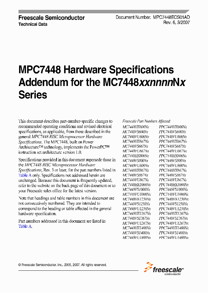 PPC7448HX667N_7013911.PDF Datasheet