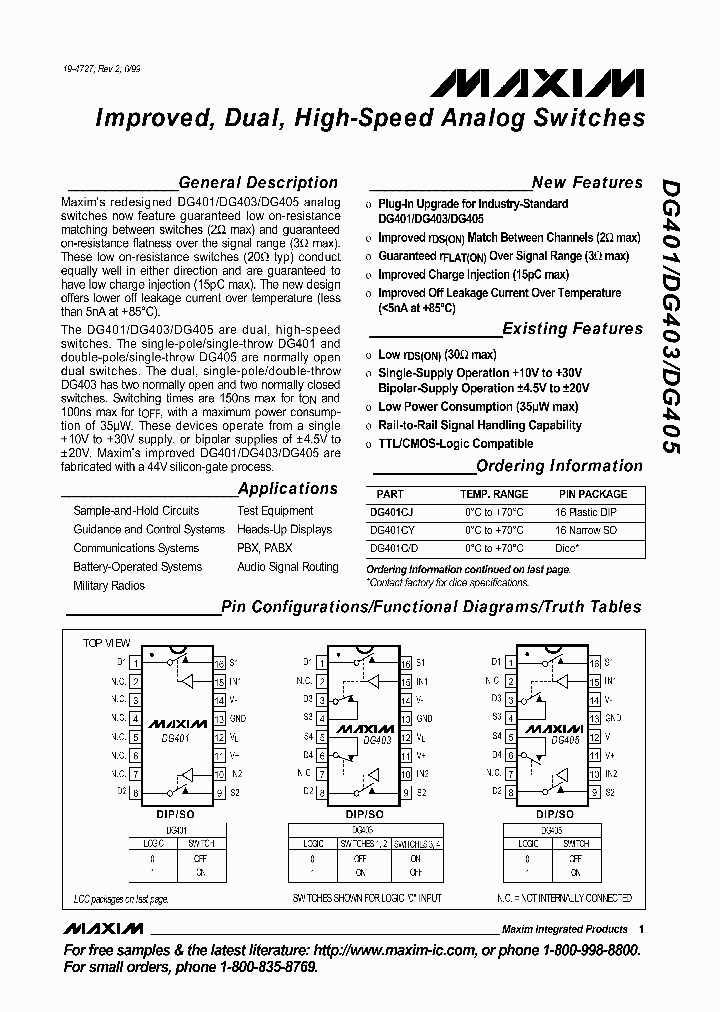 DG-403-DJ_7082093.PDF Datasheet Download --- IC-ON-LINE