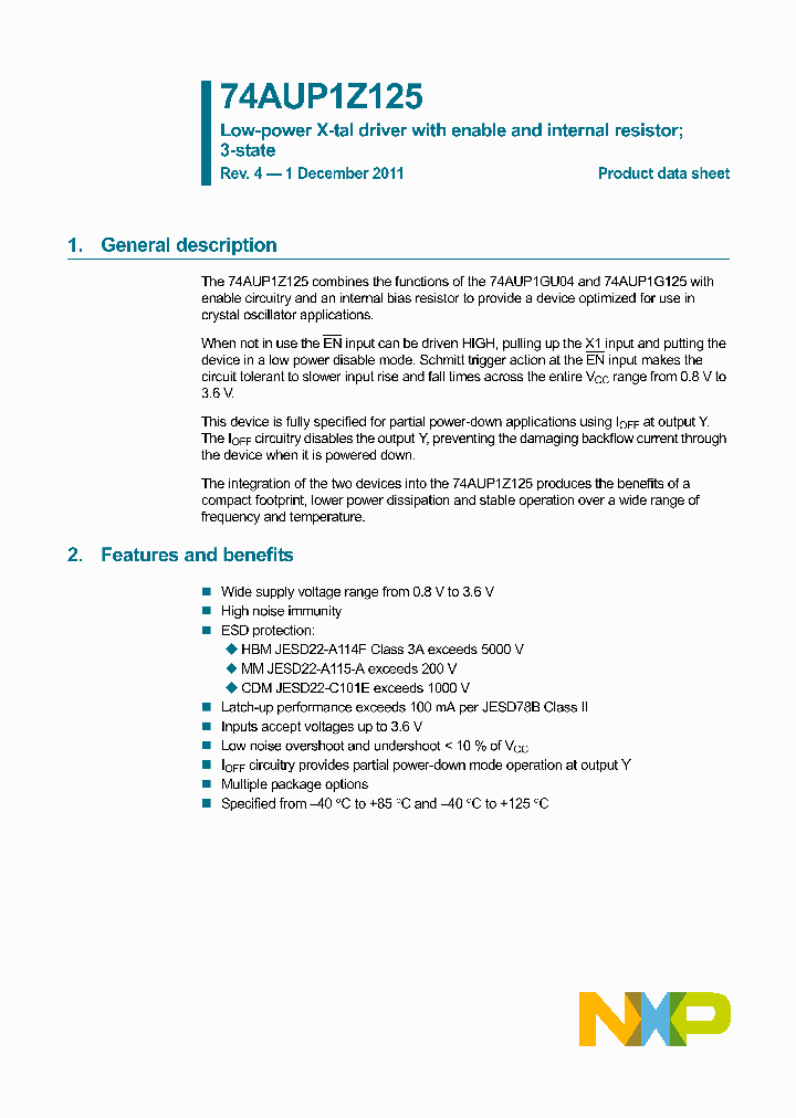 74AUP1Z125_7103110.PDF Datasheet