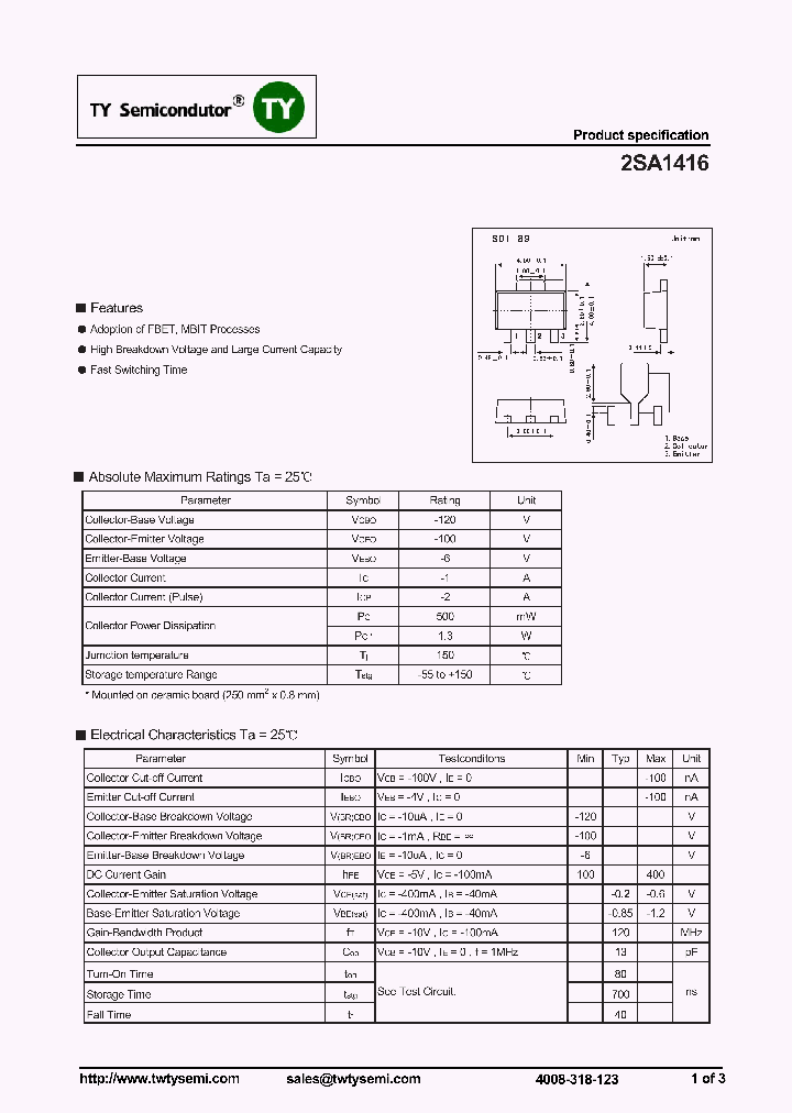 2SA1416_7199130.PDF Datasheet