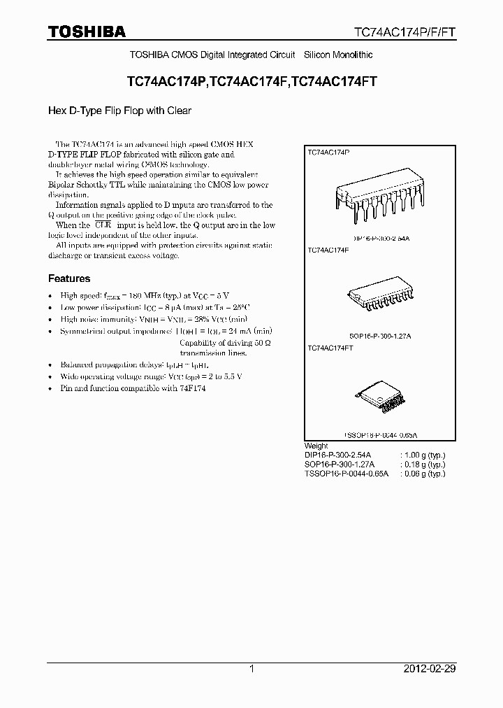 TC74AC174FT12_7240238.PDF Datasheet