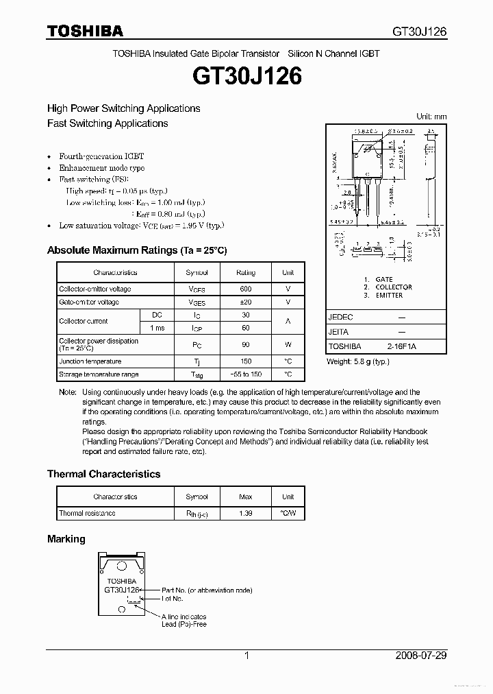 GT30J126_7287454.PDF Datasheet