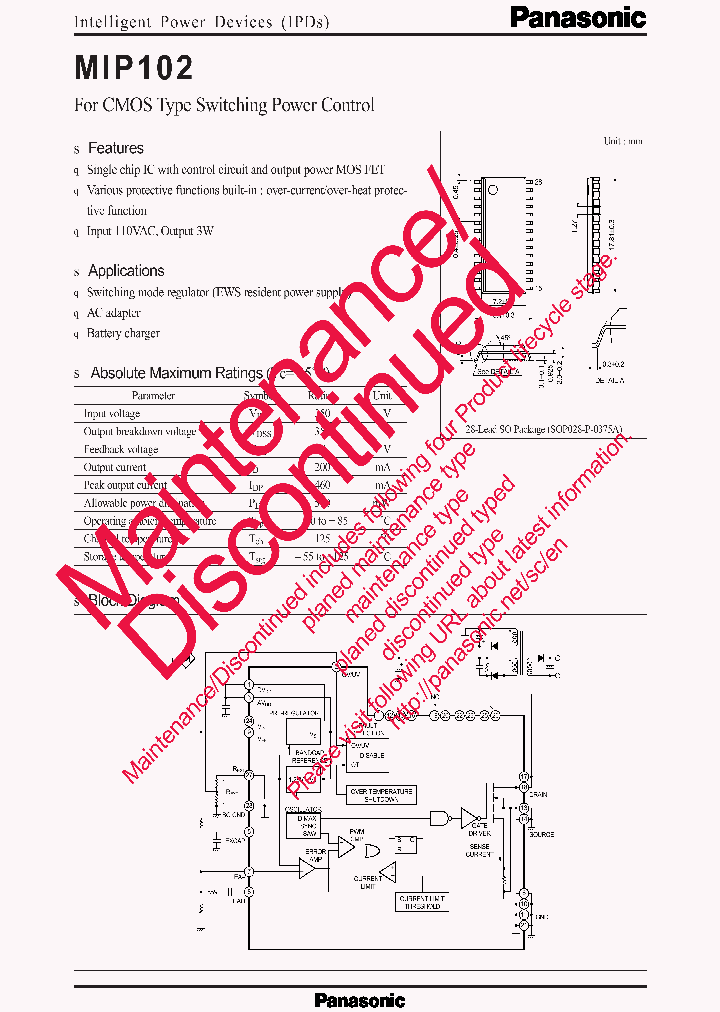 MIP102_7333234.PDF Datasheet